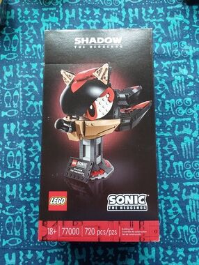 Lego Shadow the Hedgehog Bust - Black, Red, Tan